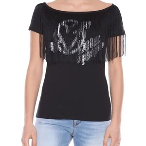 Love Moschino Fringe Top Size 6